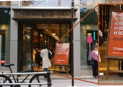 Fashion Store using Trainspotting branding to entice customers